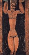 Amedeo Modigliani Caryatide oil